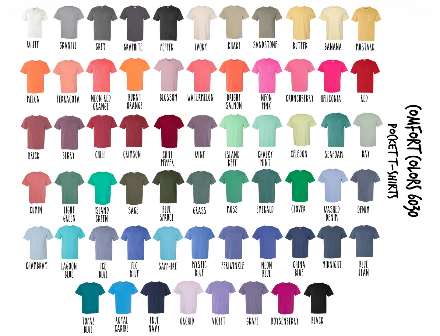 Main Street, USA Comfort Color Pocket T-shirt