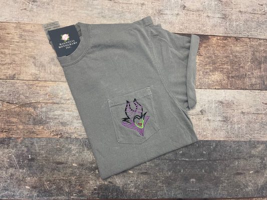 Maleficent Comfort Color Pocket T-shirt