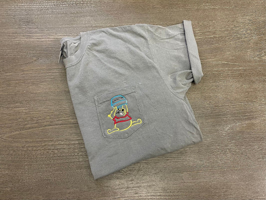 Pooh with Hunny Comfort Color Pocket T-shirt