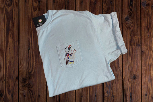 Snow White Comfort Color Pocket T-shirt