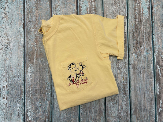 Walt & Mickey Comfort Color Pocket T-shirt